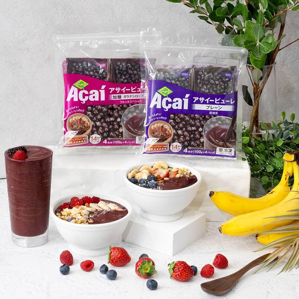 Amazon.co.jp: 【公式】フルッタフルッタ 冷凍アサイーピューレ